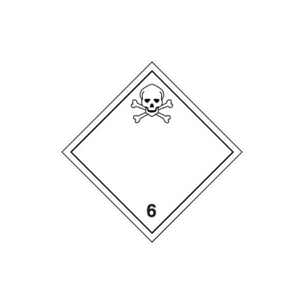 Accuform TDG PLACARD CLASS 6 273MM x 273MM TCP634VS50 TCP634VS50 - main